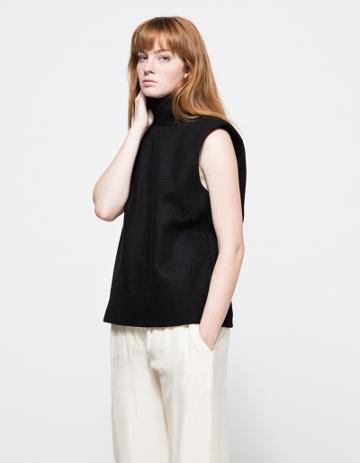 Objects Without Meaning Turtleneck Vest In Black