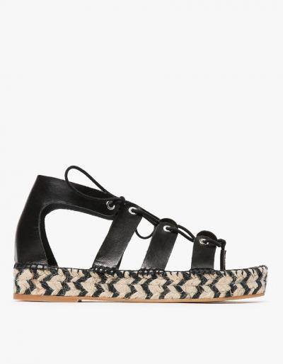 Loeffler Randall Gladiator Flatform In Black
