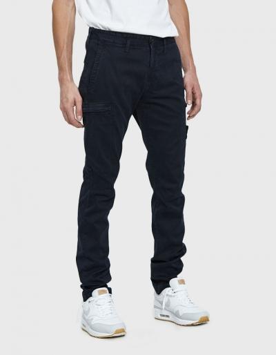 Stone Island Garment Dyed Pant In Navy Blue