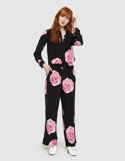 Ganni Fayette Silk Pants In Black