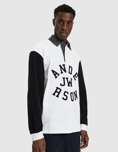 Jw Anderson Rugby Long Sleeve Polo