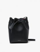 Mansur Gavriel Mini Bucket Bag In Black/flamma