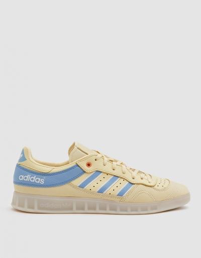 Adidas Handball Top Oyster Sneaker In Easy Yellow/ash Blue