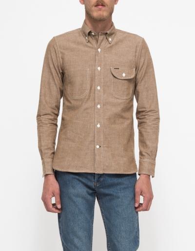 Rogue Territory Jumper Shirt Brown Chambray