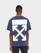 Off-white Champion Tee In Dusty Blue