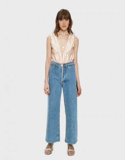 Farrow Dora Pleated Bodysuit