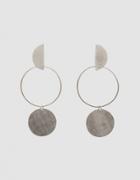 Annie Costello Brown Transit Silver Earrings