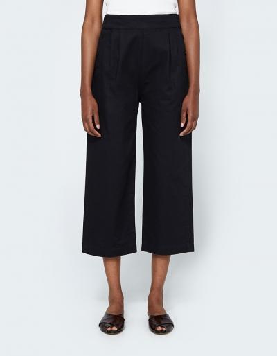 Mhl Wide Leg Crop In Navy