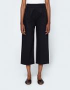 Mhl Wide Leg Crop In Navy