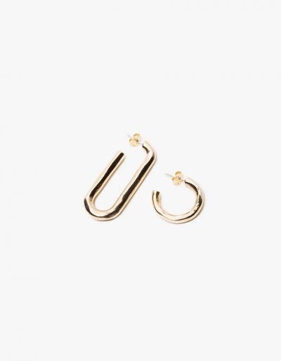 Pamela Love Deconstruct Hoops In Brass