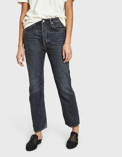 Acne Studios Log Used Black Denim