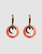 Rachel Comey Odile Earrings In Pink Tortoise