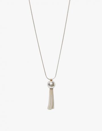 Young Frankk Silver Tassel Necklace