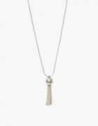 Young Frankk Silver Tassel Necklace