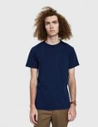 Velva Sheen Indigo Pocket Tee In Blue