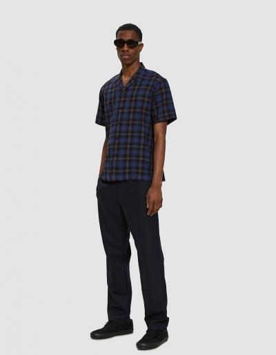 Carhartt Wip S/s Lyndon Shirt In Lyndon Check/sapphire