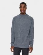 Margaret Howell Merino Wide Crew Neck In Charcoal