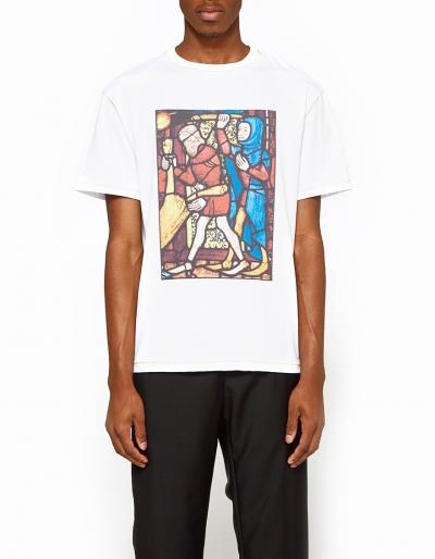 J.w. Anderson Stain Glass Print Short