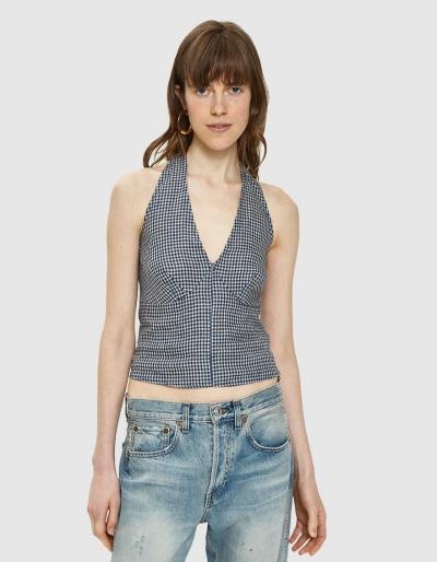 Farrow Canter Linen Halter Top
