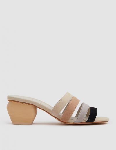 Intentionally Blank Joy Sandal In Black