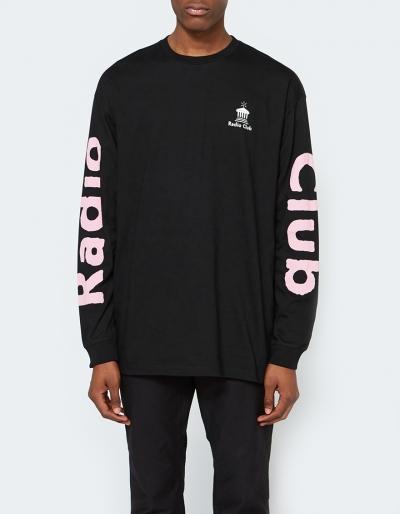 Carhartt Wip L/s Radio Club Athens T-shirt In Black