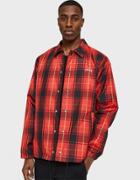 St Ssy Cruize Coach Jacket In Red Plaid