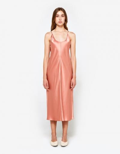 T By Alexander Wang Slip Dress With Threadwork