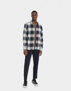 Soulland Mapp Jacquard Jacket In Navy/white