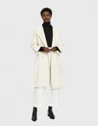 Black Crane Cotton Jacquard Coat