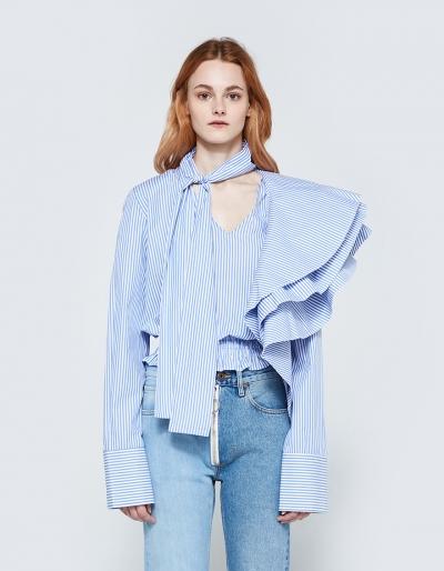 Off-white Striped Crazy Ruffle