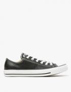 Converse Leather Low Top In Black