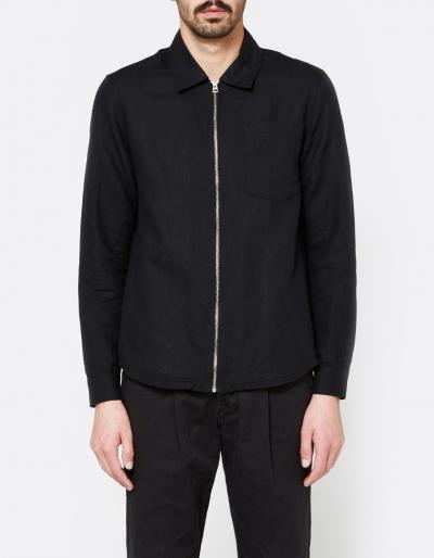 Our Legacy Zip Shirt Washed Black