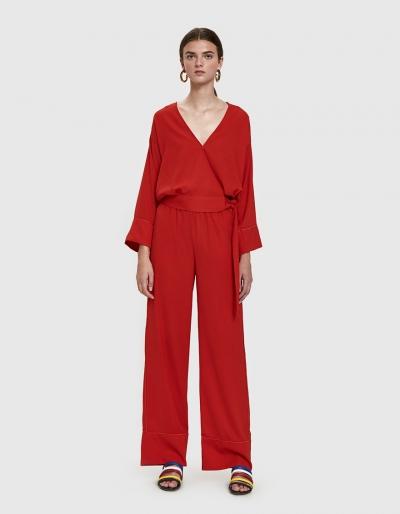 Need Post Pant In Red