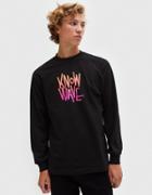 Know Wave Luv 2 Suk U Pls Long-sleeve Tee In Black