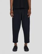 Issey Miyake Homme Plisse Basic Pleated Pants In Navy