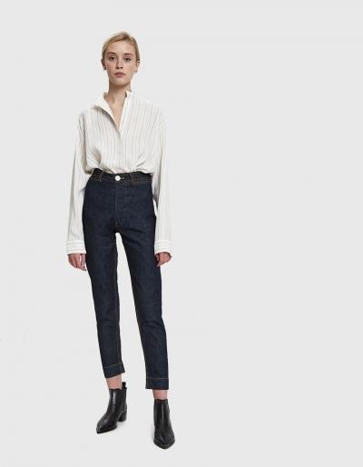 Jesse Kamm Denim Ranger Pant In Dark Blue
