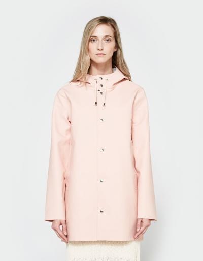 Stutterheim Stockholm Rain Coat In Pale Pink