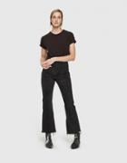 Re/done High Rise Crop Flare In Black