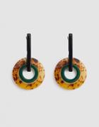 Rachel Comey Odile Earrings In Black Tortoise