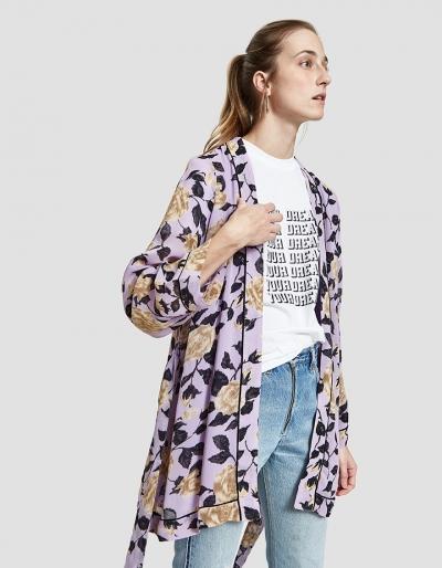 Ganni Carlton Georgette Kimono In Pastel