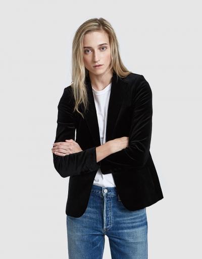 Frame Classic Blazer In Noir