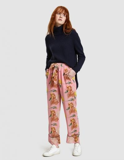 Ganni Mercer Knit Rollneck Sweater In Total Eclipse