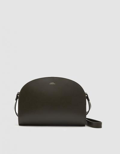 A.p.c. Sac Demi-lune Bag In Green