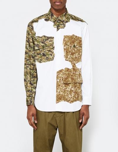 Comme Des Gar Ons Shirt Camo Print