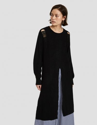 Farrow Arie Tunic Sweater In Black