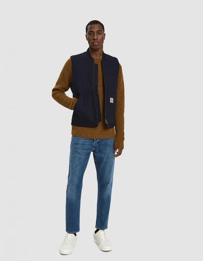 Carhartt Wip Canvas Vest In Dark Navy