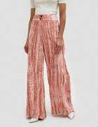 Rejina Pyo Beatrice Side Panel Detail Trousers In Pink Velvet