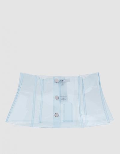 Tibi Snap Corset In Pale Blue