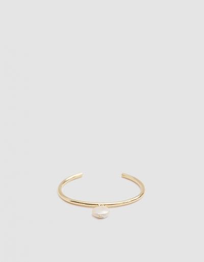 Young Frankk Coin Pearl Cuff