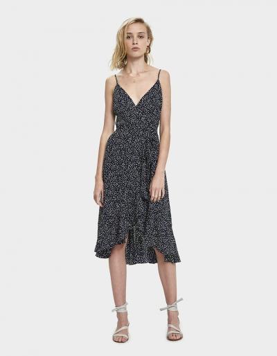 Farrow Lili Polka Dot Wrap Dress
